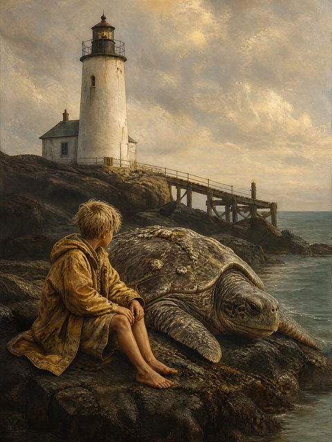Die Schildkröte am Leuchtturm